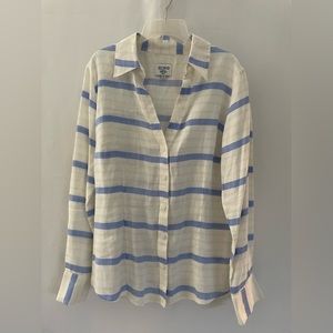 HIHO BOTTOM DOWN SHIRT, 100% LINEN